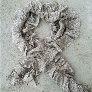 NWT Coldwater Creek artisan ruffle scarf red